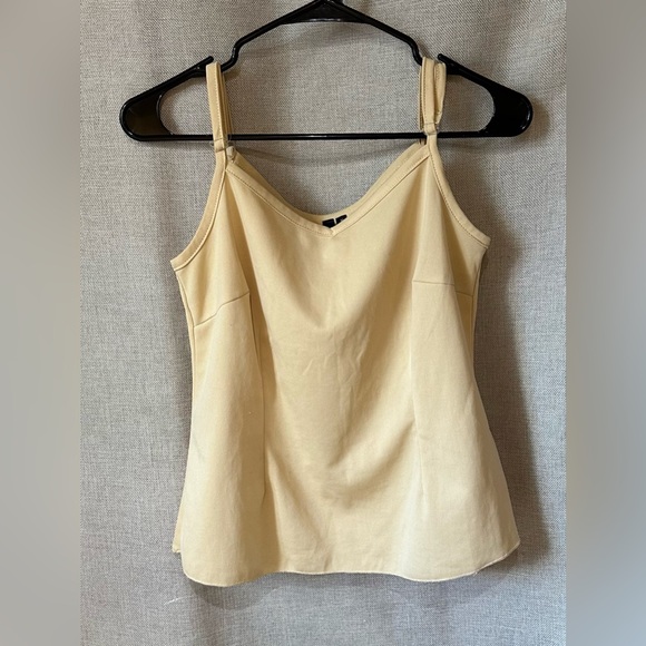 Essentials by Milano Tops - Essentials by Milano•neutral fitted tank top•adjustable straps•medium•buttermilk